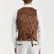 Paul Andrew - Mark - Stone Glen Check Waistcoat