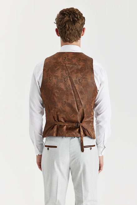 Paul Andrew - Mark - Stone Glen Check Waistcoat