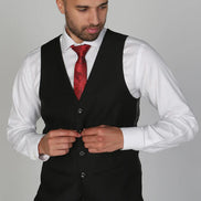 Paul Andrew - Parker - Men's Black Waistcoat