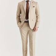 Paul Andrew Belmont Beige Trousers