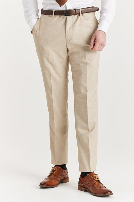 Paul Andrew Belmont Beige Trousers