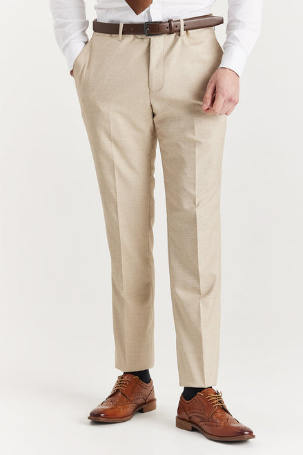 Paul Andrew Belmont Beige Trousers