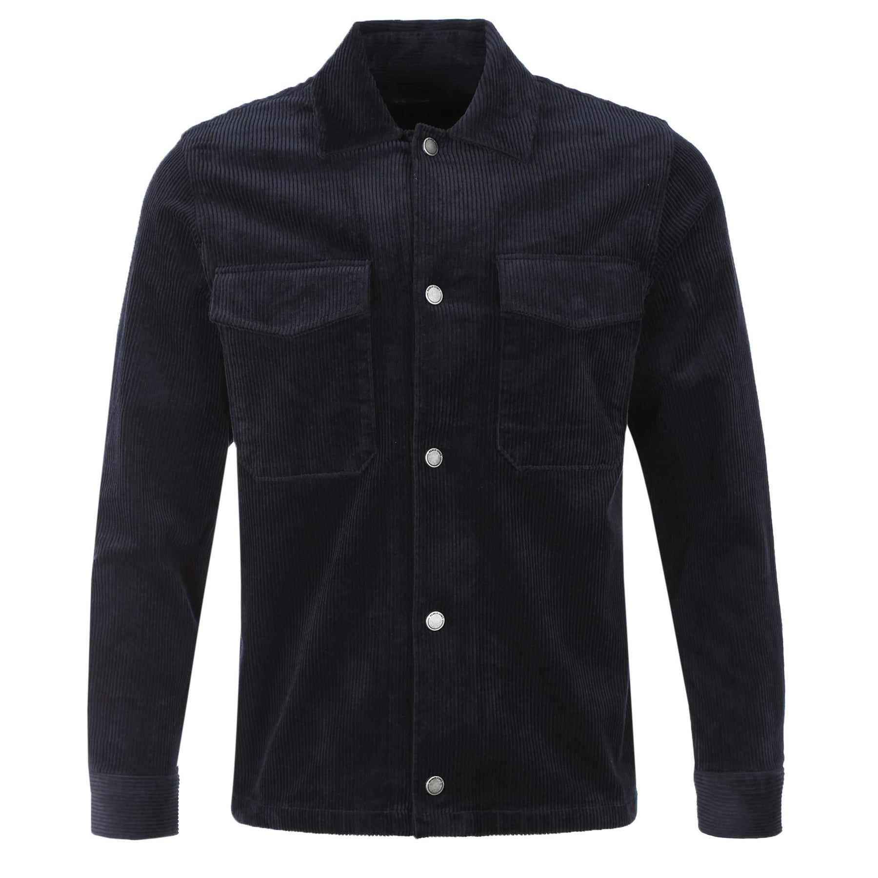 Remus Uomo Navy Cord Shacket Overshirt