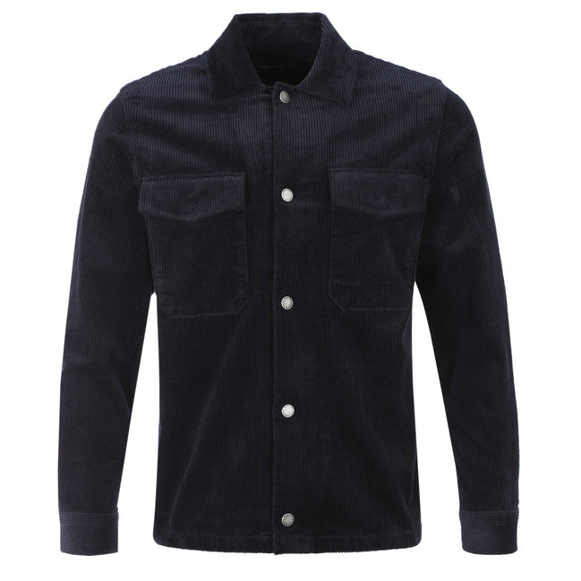 Remus Uomo Navy Cord Shacket Overshirt