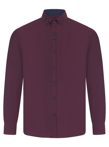 Spectre Wine Button Down Collar Shirt