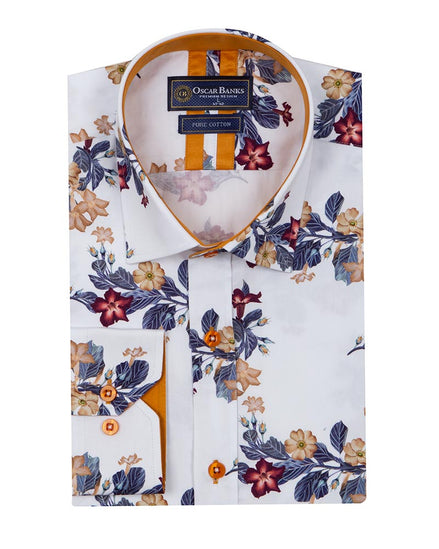 Floral Print Men's Shirt