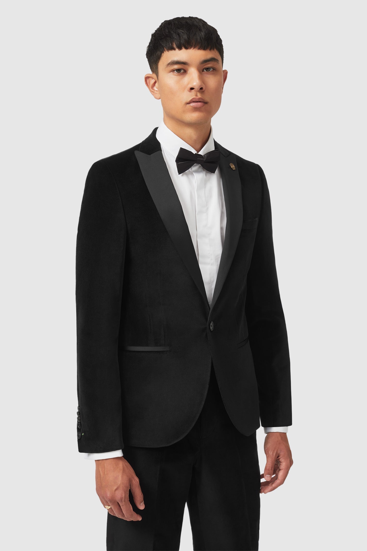 Black velvet sale evening jacket