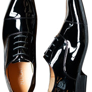 Black Toe Cap Dress Shoes