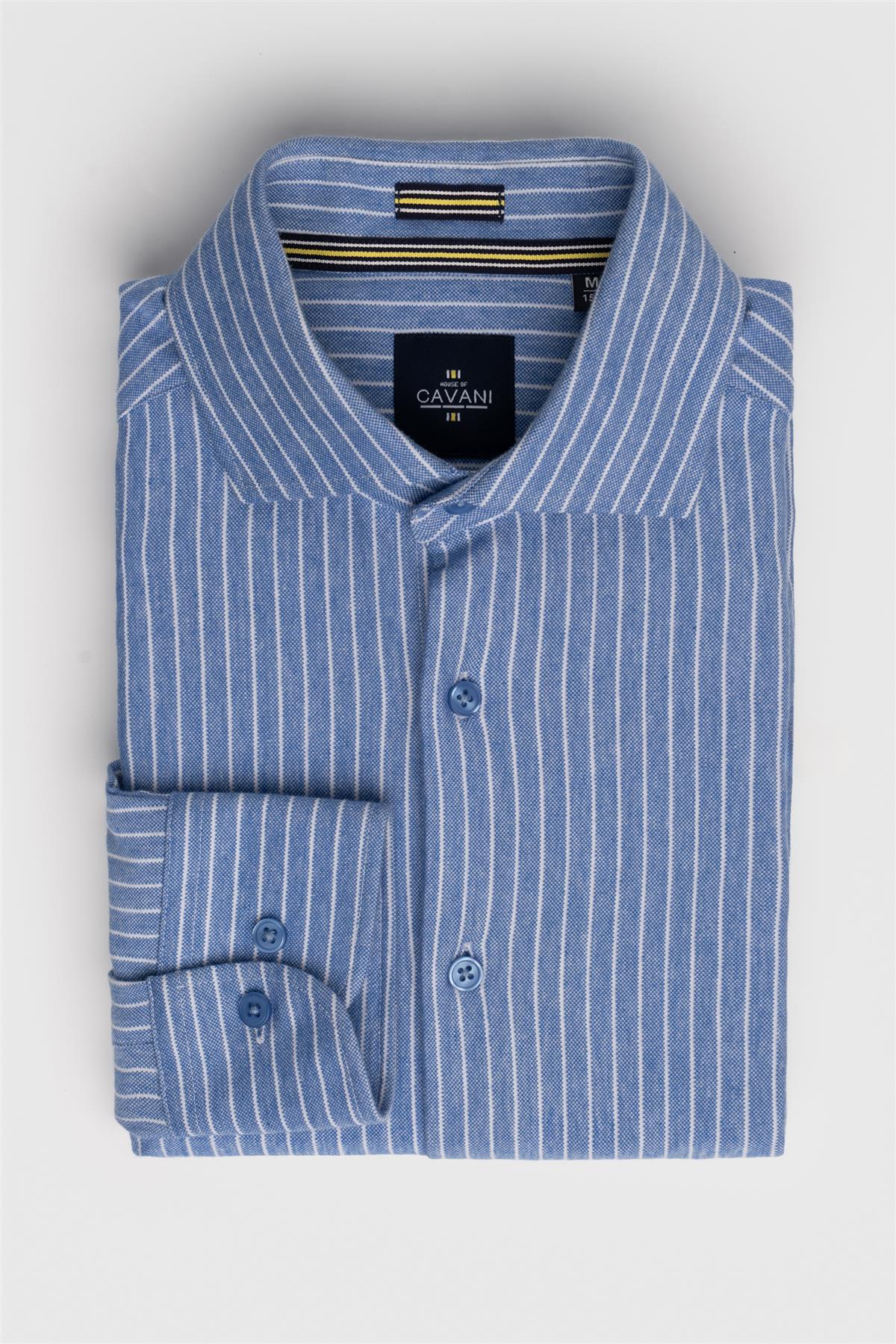 Cavani Blue Stripe Shirt