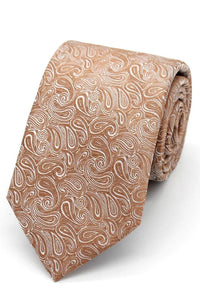 Bronze Paisley Tie Set