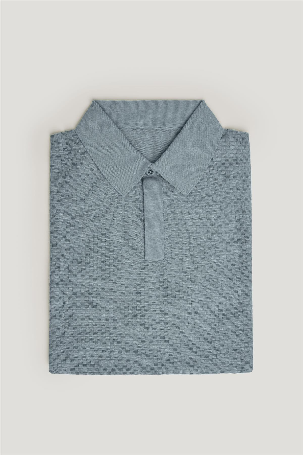 Cavani Short Sleeve Mineral Blue Polo