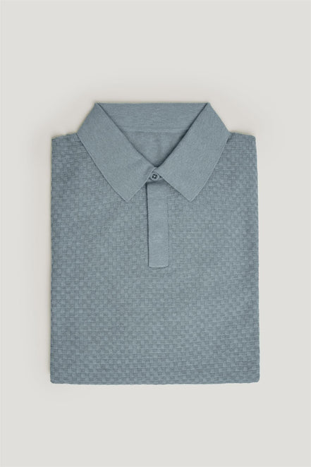 Cavani Short Sleeve Mineral Blue Polo