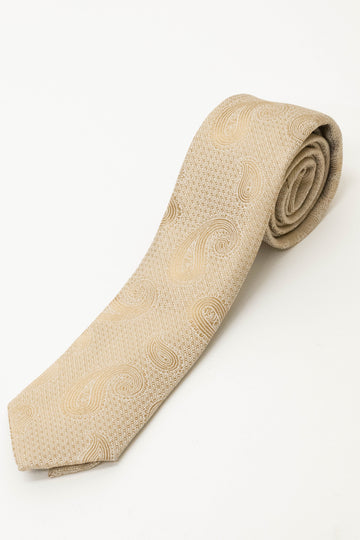 Knightsbridge Neckwear Champagne Paisley Tie