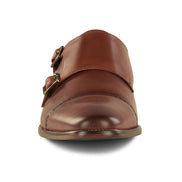 Remus Uomo Antelo Brown Monkstrap Shoe