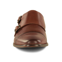 Remus Uomo Antelo Brown Monkstrap Shoe