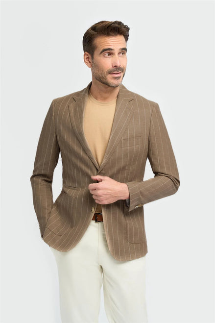 Cavani Piero Sand Slim Fit Blazer