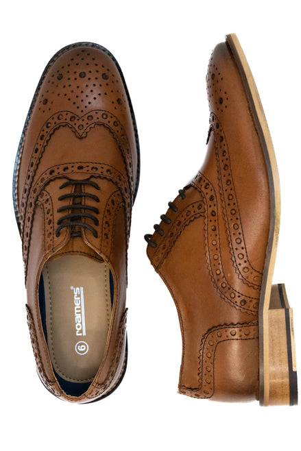Roamers Tan Brogues