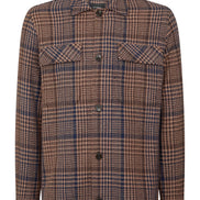 Remus Uomo Brown Houndstooth Shacket