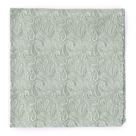 Sage Paisley Tie Set